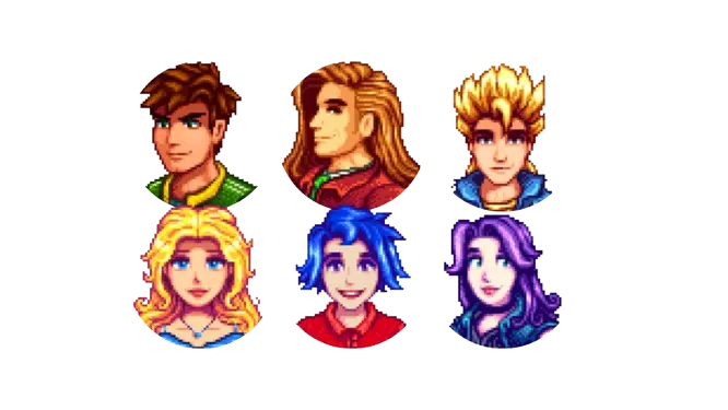 STARDEW VALLEY CHARECTERS
