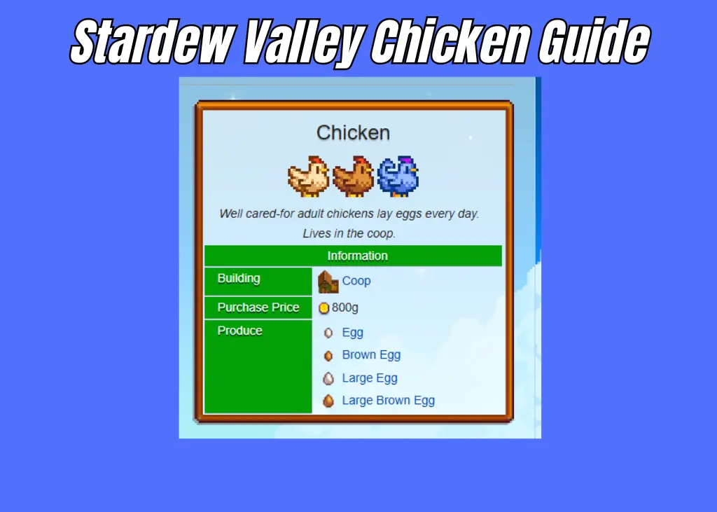 stardew valley chicken